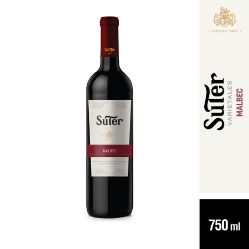 Vino Tinto Suter Malbec 750 Ml