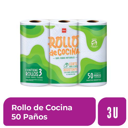 Rollo de Cocina 50 paños 3 Ud.