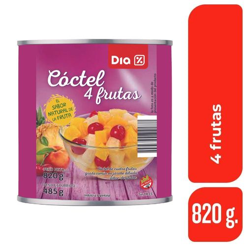 Coctel 4 Frutas DIA 820 Gr.