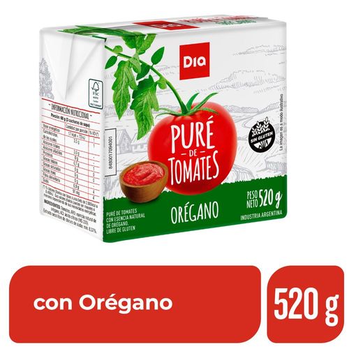 Puré de Tomate Dia con Orégano 520 Gr.