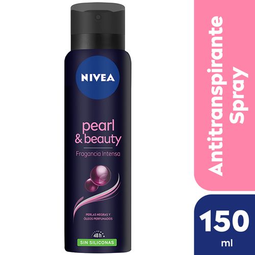 Desodorante Antitranspirante Femenino Nivea Pearl & Beauty Fragancia Intensa Sin Siliconas X 150 Ml.