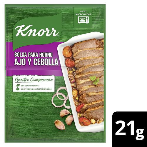 Condimento Sabor al Horno Knorr Cebolla y Ajo 21 Gr.