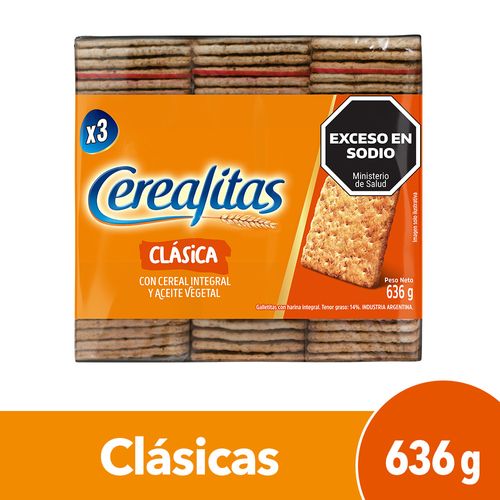 Galletitas Crackers Clásicas Cerealitas 636 Gr.