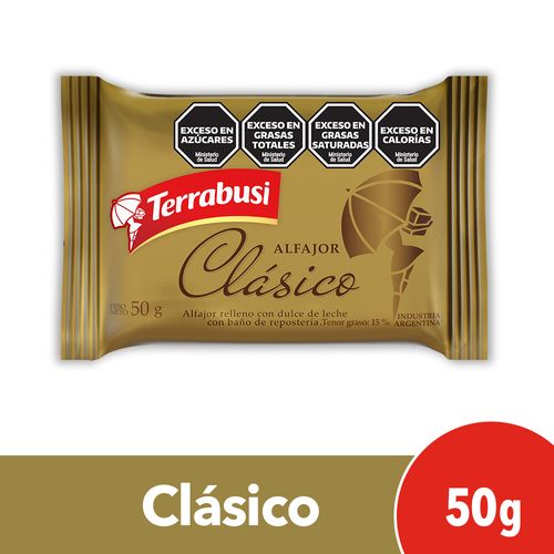 Alfajor Terrabusi Chocolate Clásico 50 Gr.