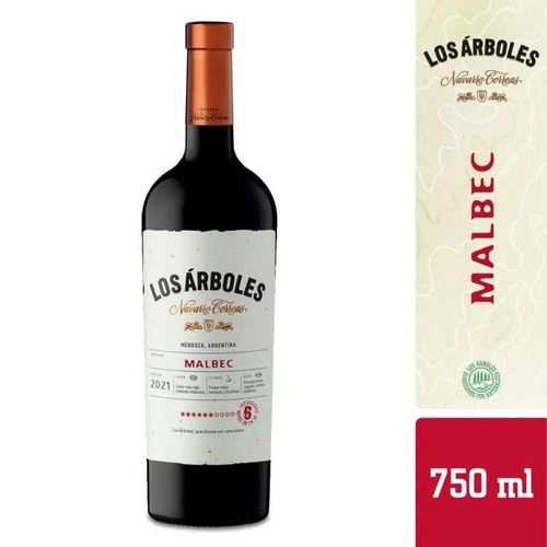 Vino Tinto Los Arboles Malbec 750 ml.