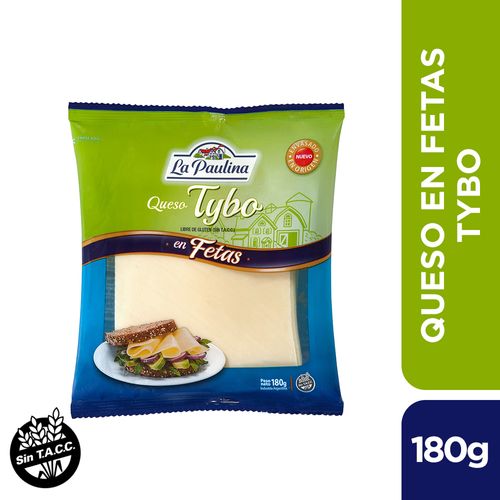 Queso Tybo La Paulina en Fetas 180 Gr.