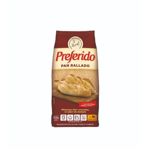 Pan Rallado Fortificado Preferido 500 Gr.