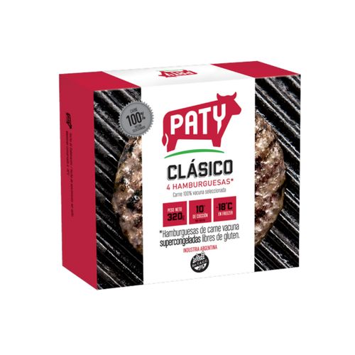 Paty de Carne Clásicas 4 Un. 320 Gr.