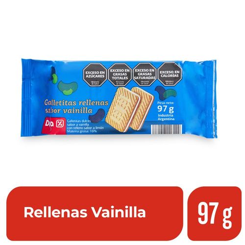 Galletitas Rellenas DIA Vainilla 97 Gr.