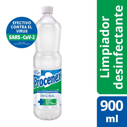 Limpiador Líquido Pisos Procenex Desinfectante Original 900 Ml.