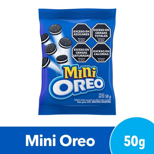 Galletitas Oreo Mini Rellenas Con Crema Sabor Original 50 Gr.