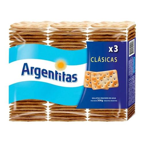 Galletitas Cracker De Agua Argentitas X 306 Gr.