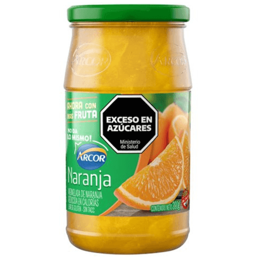 Mermelada Light Arcor Naranja 390 Gr.