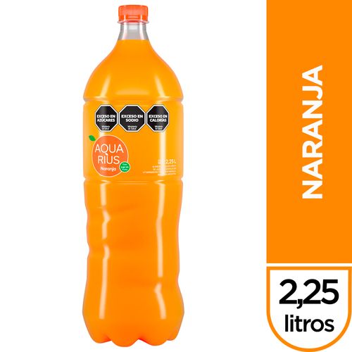 Agua saborizada Aquarius naranja 2,25 Lts.