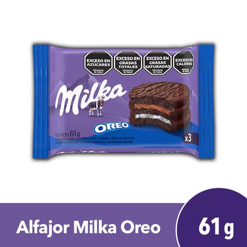 Alfajor Triple Milka Oreo 61 Gr.