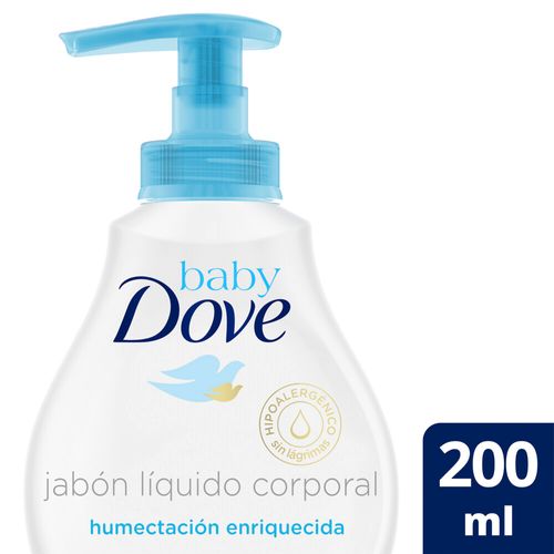 Jabón Líquido Corporal Baby Dove Humectación Enriquecida 200 Ml.