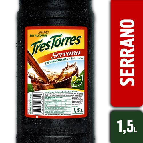 Amargo Serrano Tres Torres 1,5 Lts.