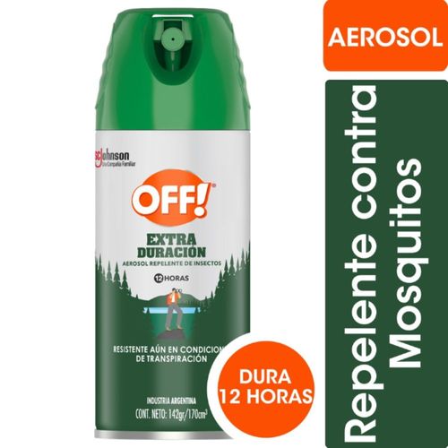 Repelente OFF Extraduración Active Aerosol 170 Ml.