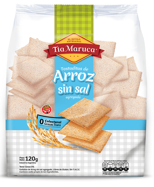 Tostadas de Arroz Tia Maruca sin sal 120 Gr.