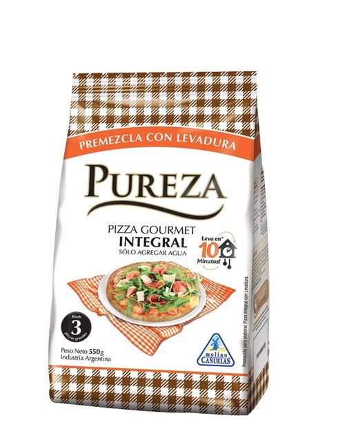 Premezcla para Pizza Integral Pureza 550 Gr.