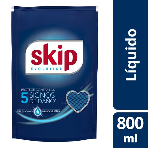 Jabón Líquido Skip Evolution Regular Repuesto 800 Ml.