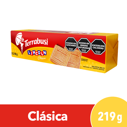 Galletitas Dulces Lincoln Clásicas Terrabusi 219 Gr.