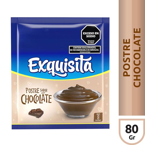 Polvo Exquisita Postre de Chocolate 80 Gr.