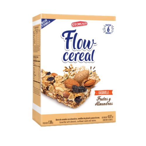 Barra Almendra Y Fruta Flow Cereal 138 Gr