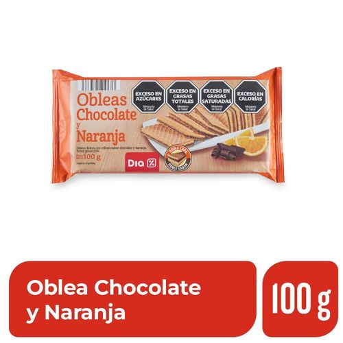 Obleas Chocolate y Naranja Dia 100 Gr.