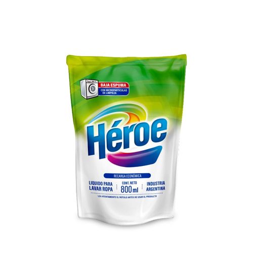 Jabón Liquido Para Ropa Heroe 800 Ml.