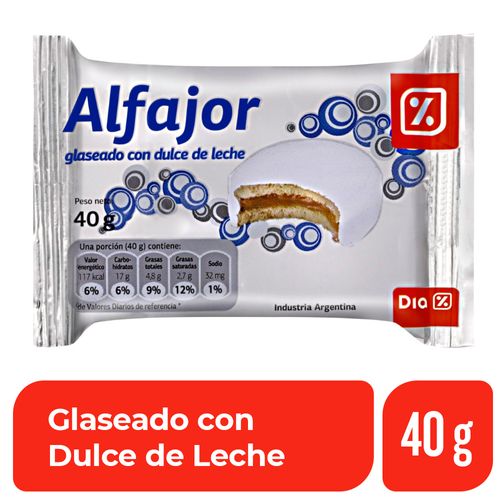 Alfajor DIA Glaseado 40 Gr.