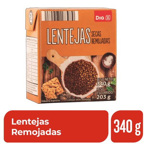 Lentejas Remojadas DIA 340 Gr.