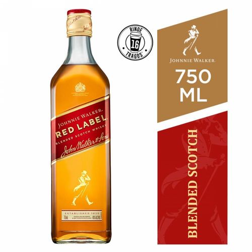 Red Label Whisky Johnnie Walker 750 Ml