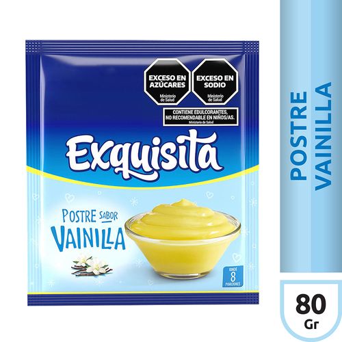 Postre Exquisita Vainilla 8 porciones 80 Gr.