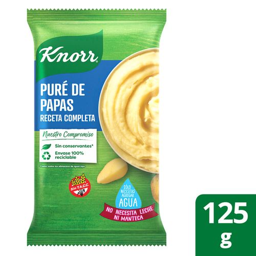 Puré de Papa Knorr Listo Receta Completa 125 Gr.