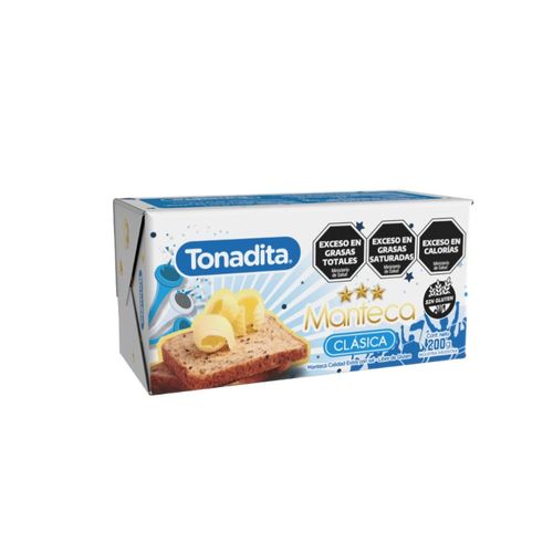 Manteca Tonadita Extra calidad 200 Gr.