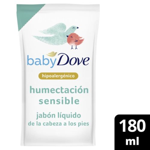 Jabón Líquido Baby Dove Humectación Sensible Refill 180 Ml.