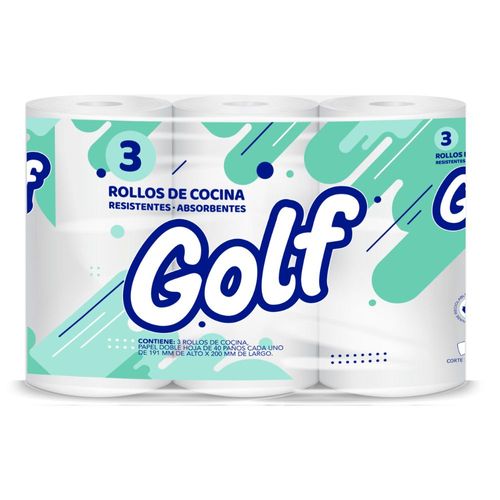 Rollo de Cocina Golf 3 Ud. 40 Mts.