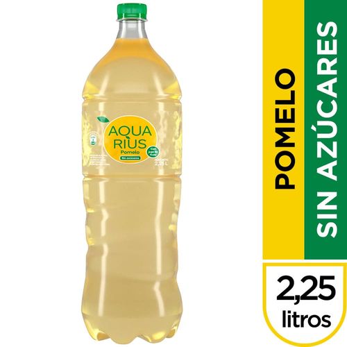 Agua Saborizada Aquarius Sin Azúcares Pomelo 2,25 Lts.