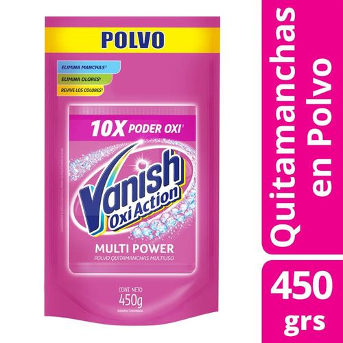 Quitamanchas Polvo Vanish Color Repuesto 450 gr