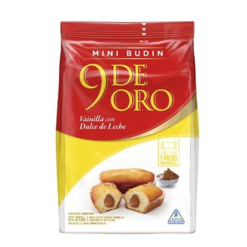 Mini Budin Relleno con Dulce de Leche 215 Gr.