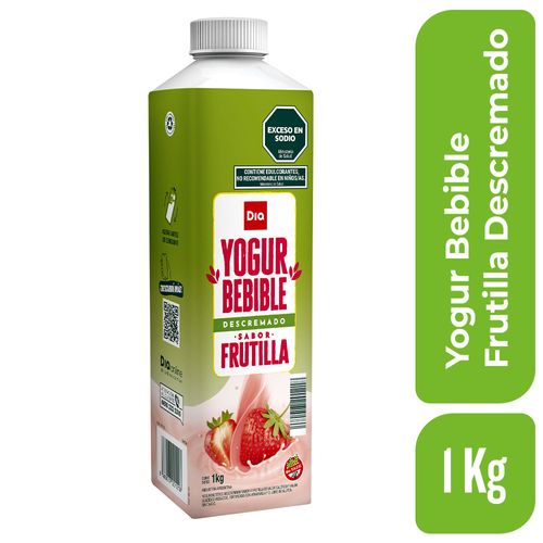 Yogur Entero Bebible Dia Frutilla 1 Lt.