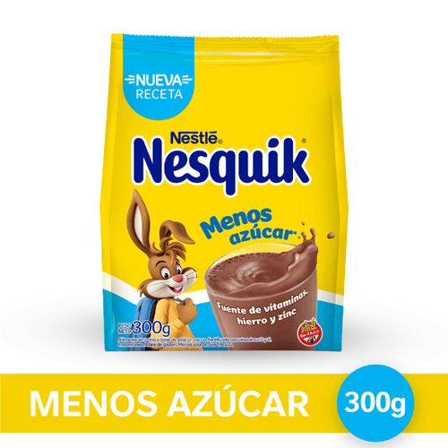 Nesquik Original Cacao En Polvo Menos Azúcar X 300 Gr.