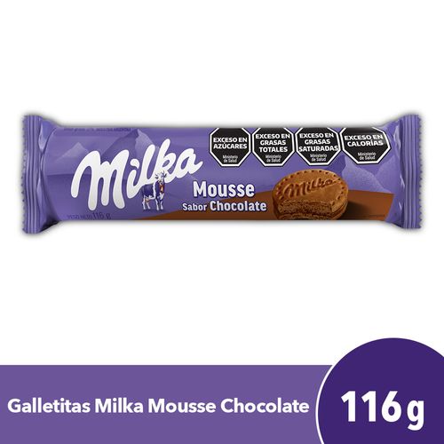 Galletitas Dulces Milka Mousse Chocolate 116 Gr.