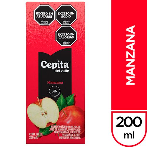 Jugo Cepita del Valle Manzana 200 Ml.