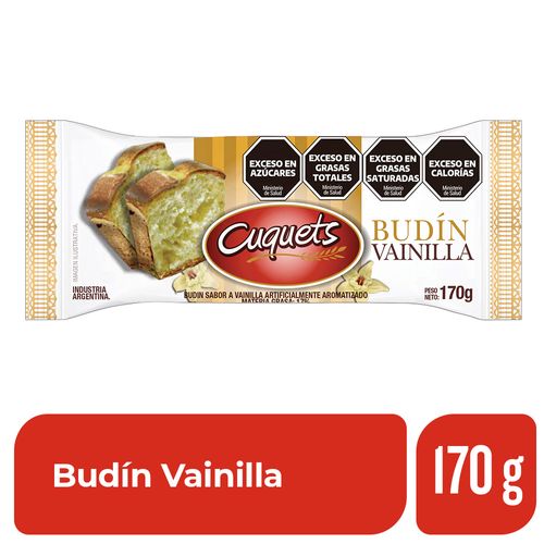 Budin Cuquets Vainilla 170 Gr.