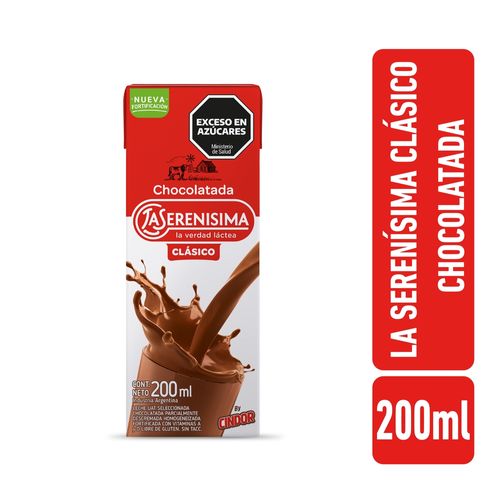 Leche Chocolatada La Serenísima Clásico 200 Ml.