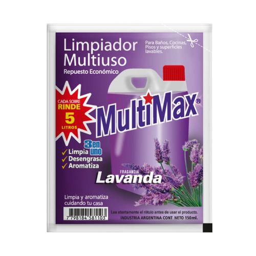 Limpiador Concentrado Multimax Lavanda 150 Ml.