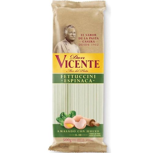 Fideos Fettuccini Don Vicente Espinaca 500 Gr.