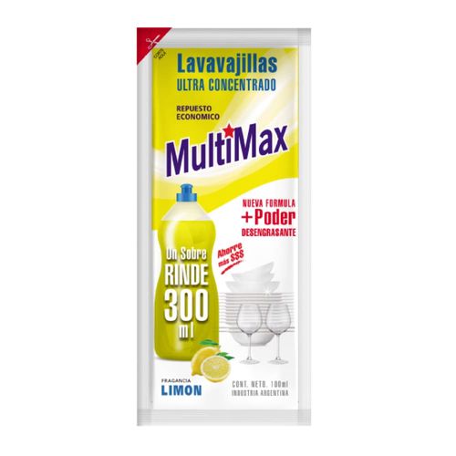 Detergente para diluír Multimax Limón 100 Ml.